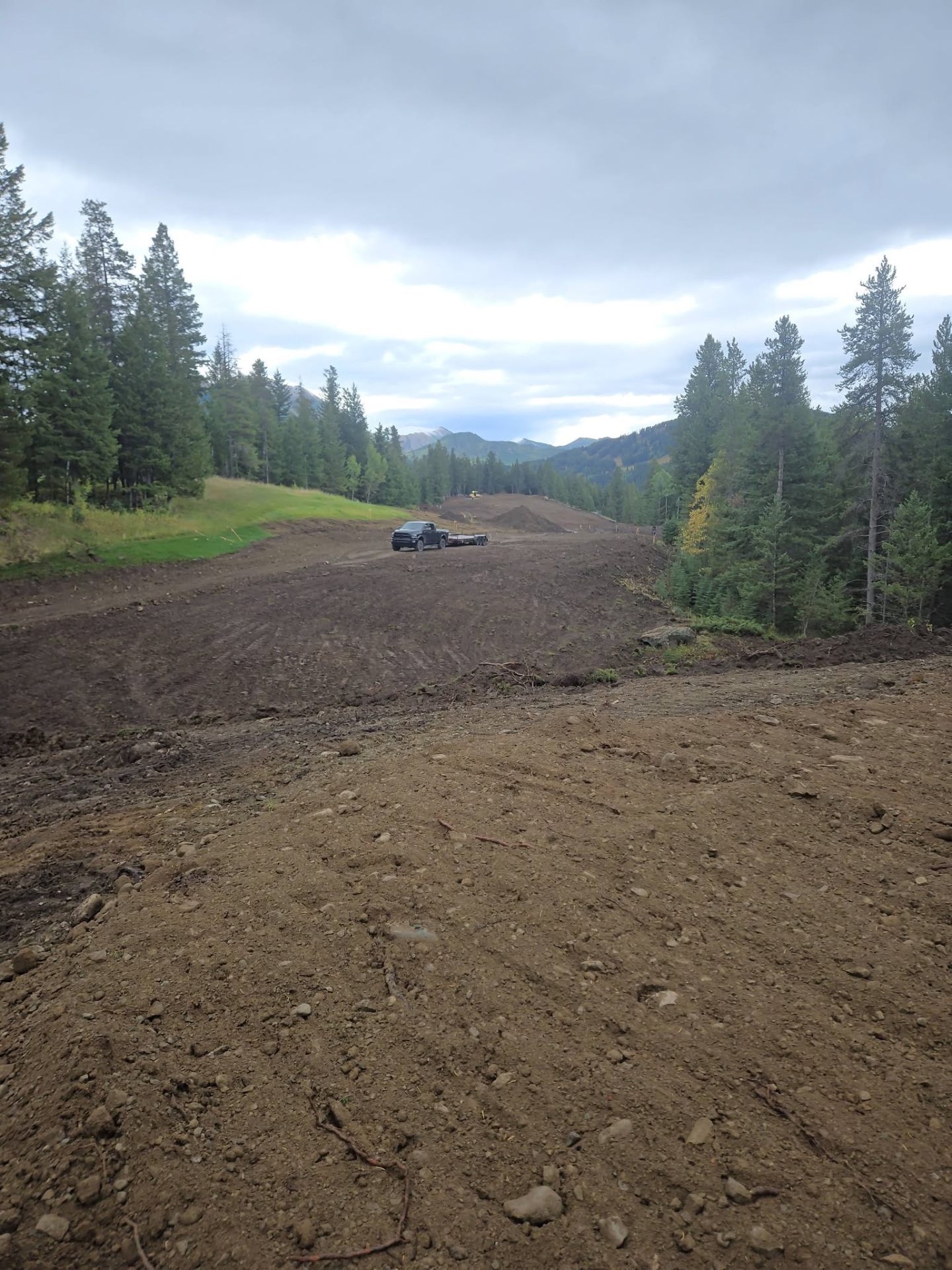Cleared and graded lot